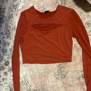 Women's Rust Long Sleeve Top